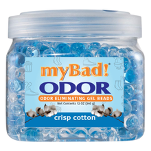 Load image into Gallery viewer, my Bad! Odor Eliminator Gel Beads 12 oz - Crisp Cotton
