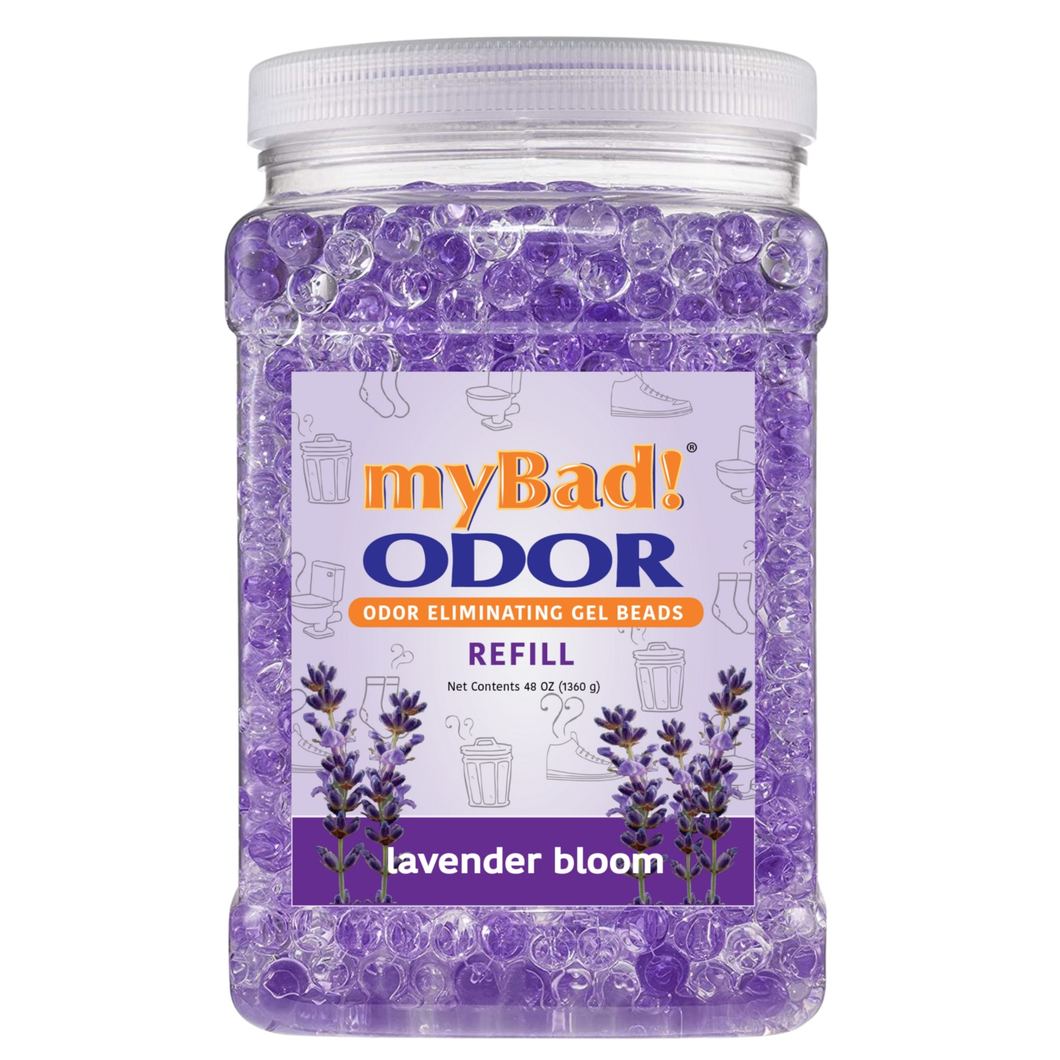 my Bad! Odor Eliminator Gel Beads 48 oz Refill - Lavender Bloom