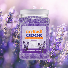 Load image into Gallery viewer, my Bad! Odor Eliminator Gel Beads 48 oz Refill - Lavender Bloom
