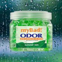 Load image into Gallery viewer, my Bad! Odor Eliminator Gel Beads 12 oz - Summer Rain
