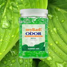 Load image into Gallery viewer, my Bad! Odor Eliminator Gel Beads 48 oz Refill - Summer Rain
