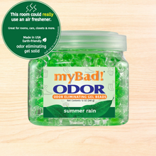 Load image into Gallery viewer, my Bad! Odor Eliminator Gel Beads 12 oz - Summer Rain
