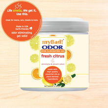 Load image into Gallery viewer, my Bad! Odor Eliminator Gel 15 oz - Fresh Citrus
